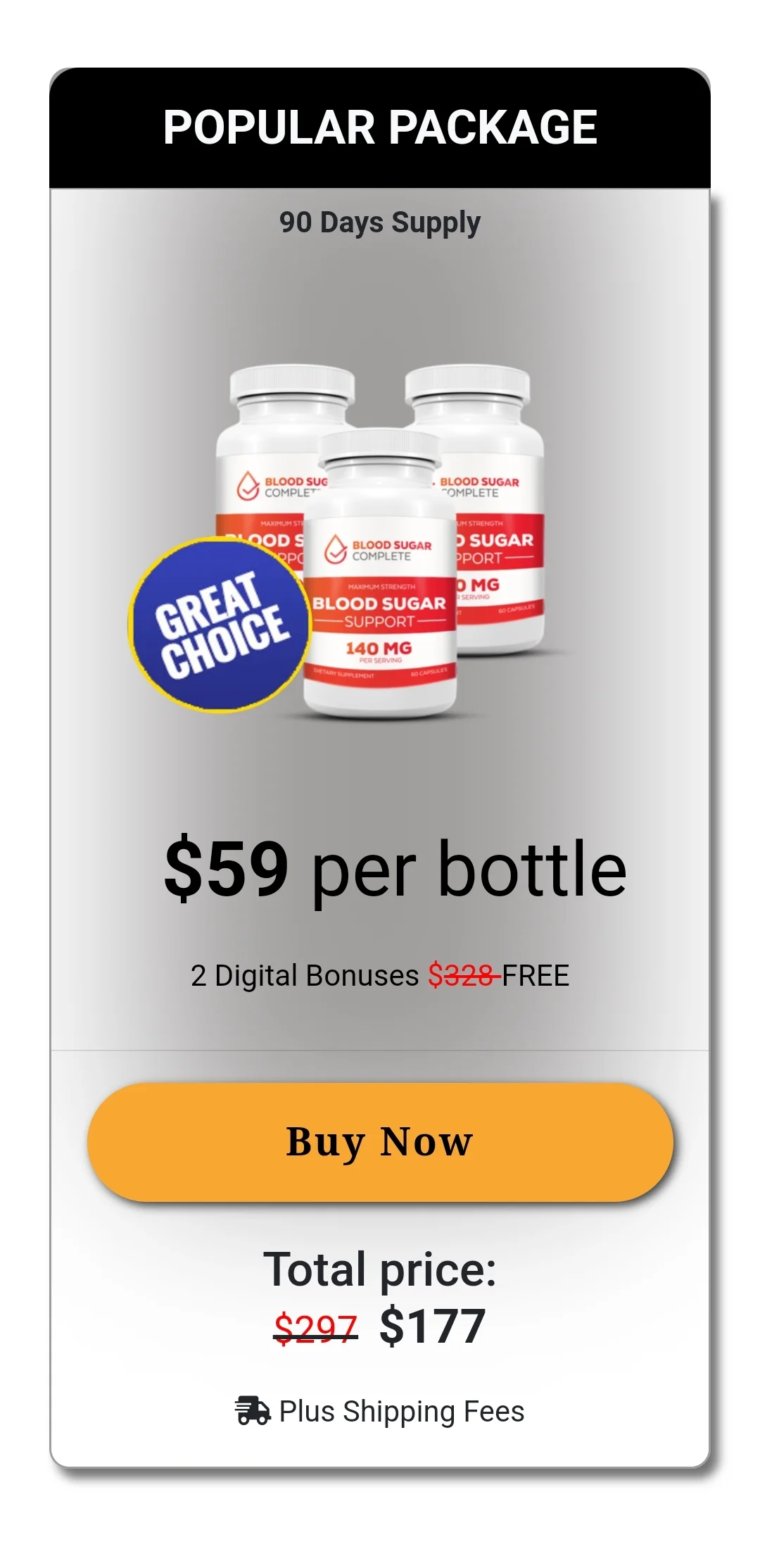 Blood Sugar Complete™ 3 bottles pricing